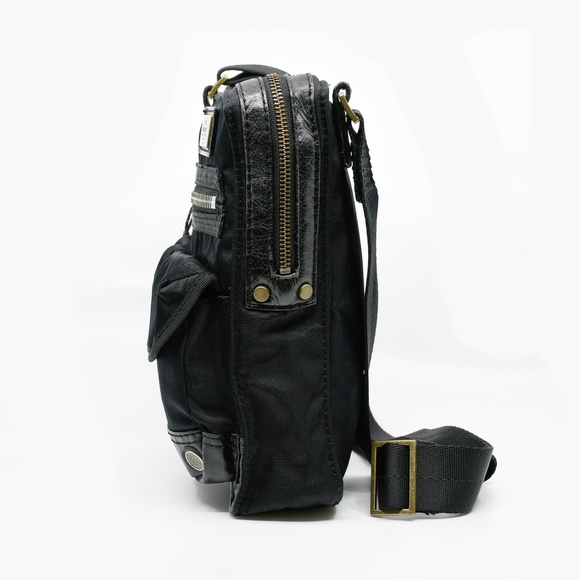 DIESEL Black Nylon Crossbody Bag with Leather & Polyvinyl Trim - Picture 4 of 16